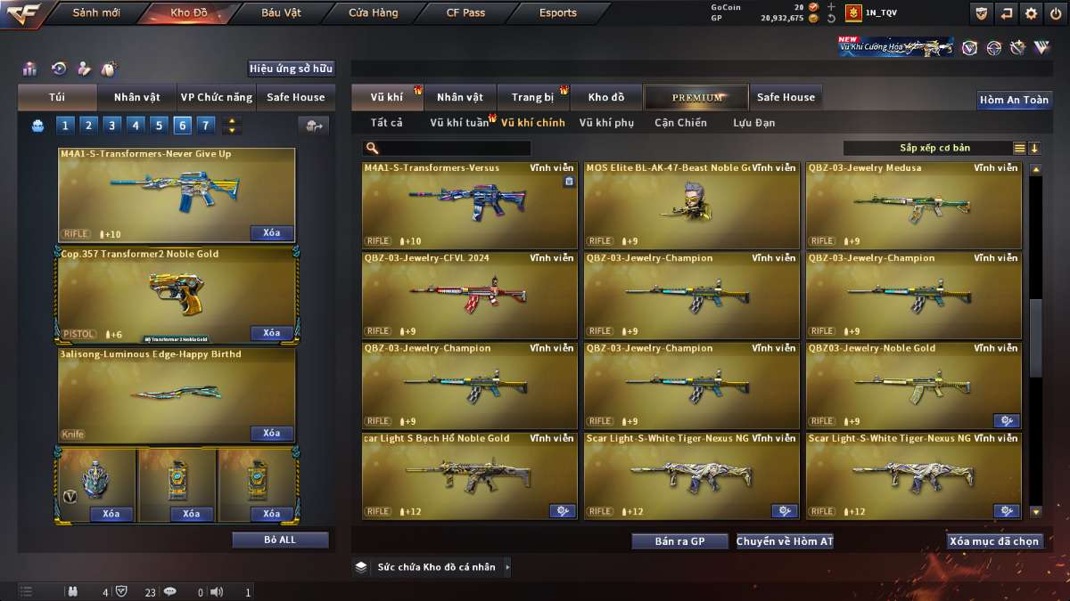 shop acc cf uy tin gia re